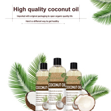 Aceite de coco virgen crudo orgánico extra prensado en frío extra fraccionado al por mayor de la etiqueta privada a granel
